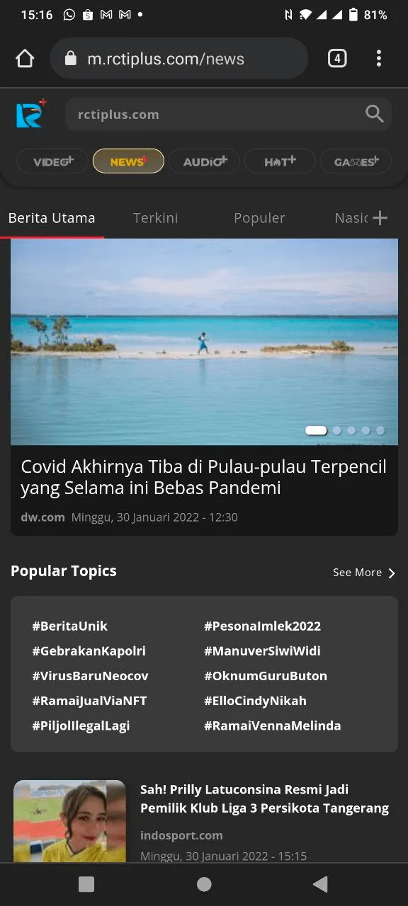 RCTI+ Streaming Platform screenshot 2